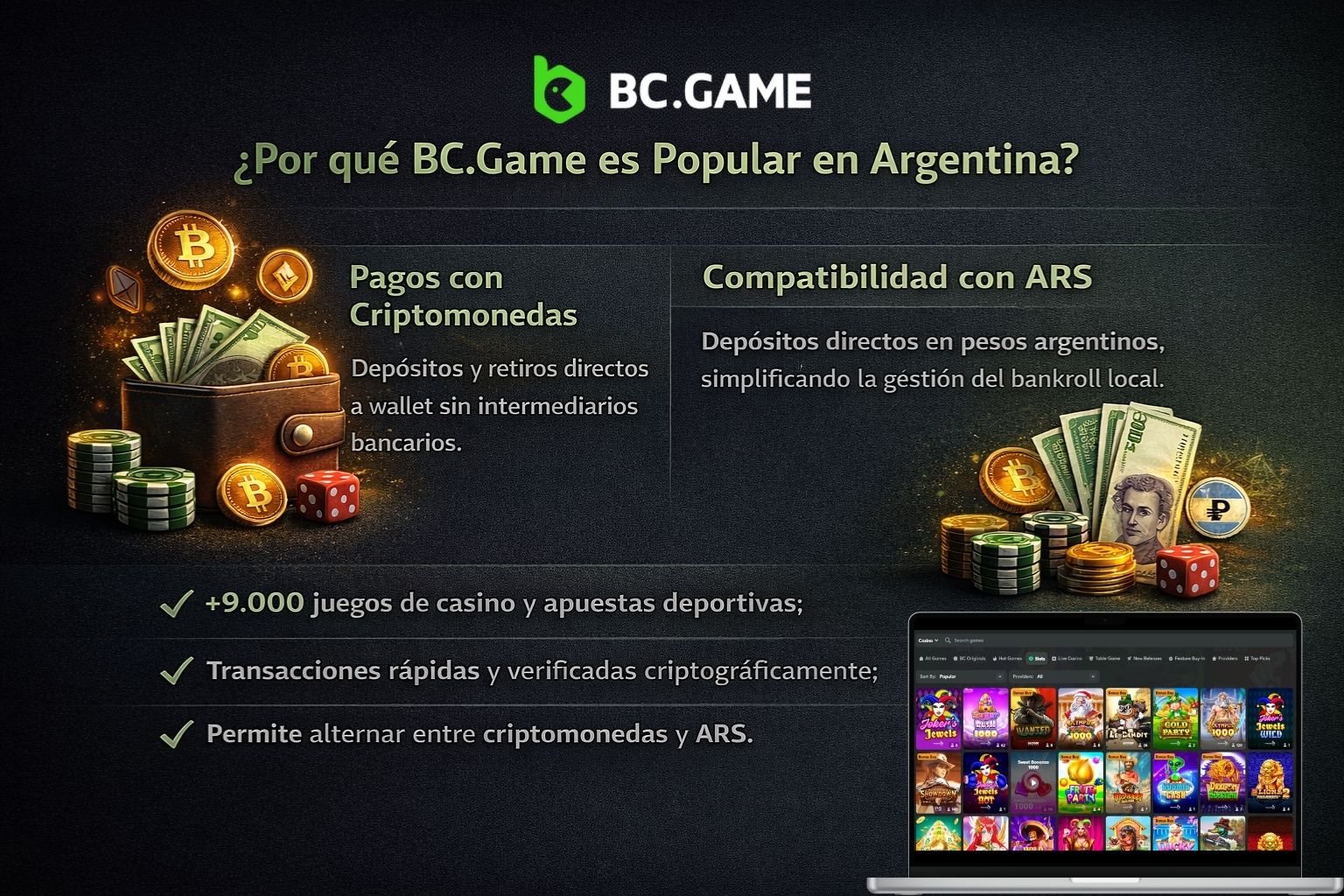 ¿Por qué BC.Game es Popular en Argentina?