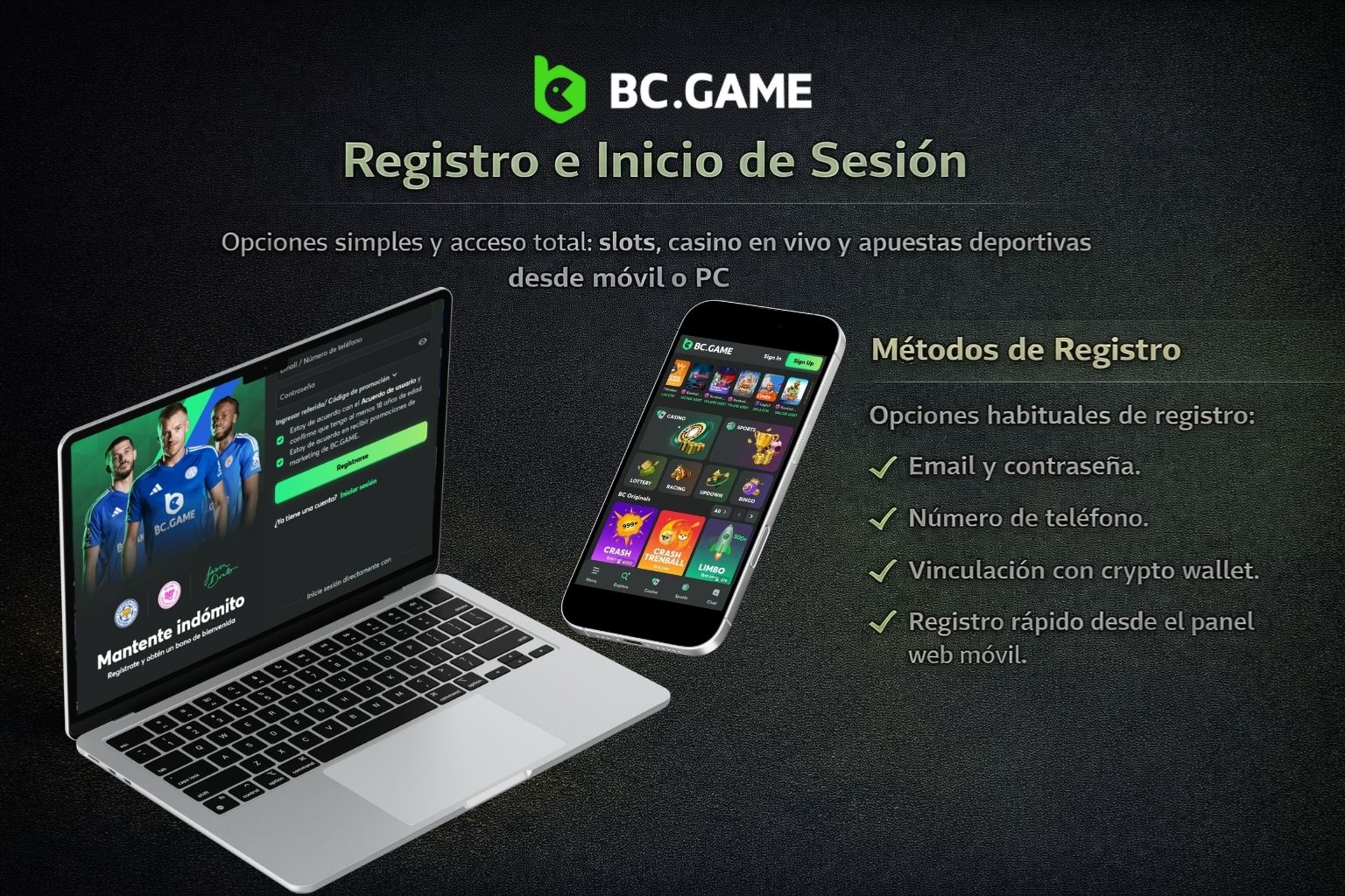 Registro e Inicio de Sesión