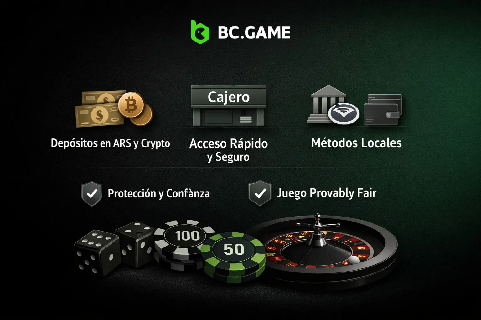 Información general sobre depósitos en BC Game