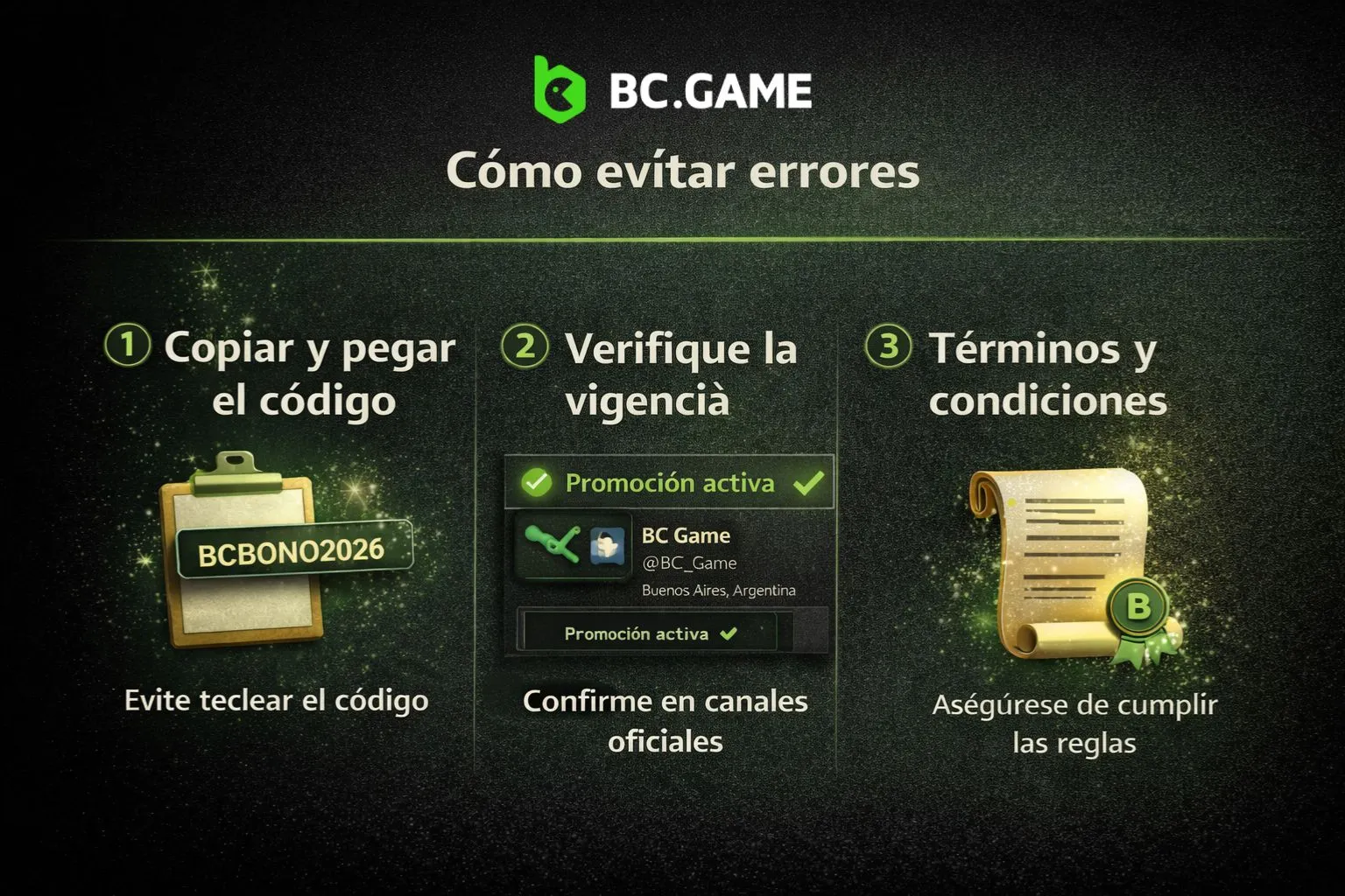 Cómo evitar errores