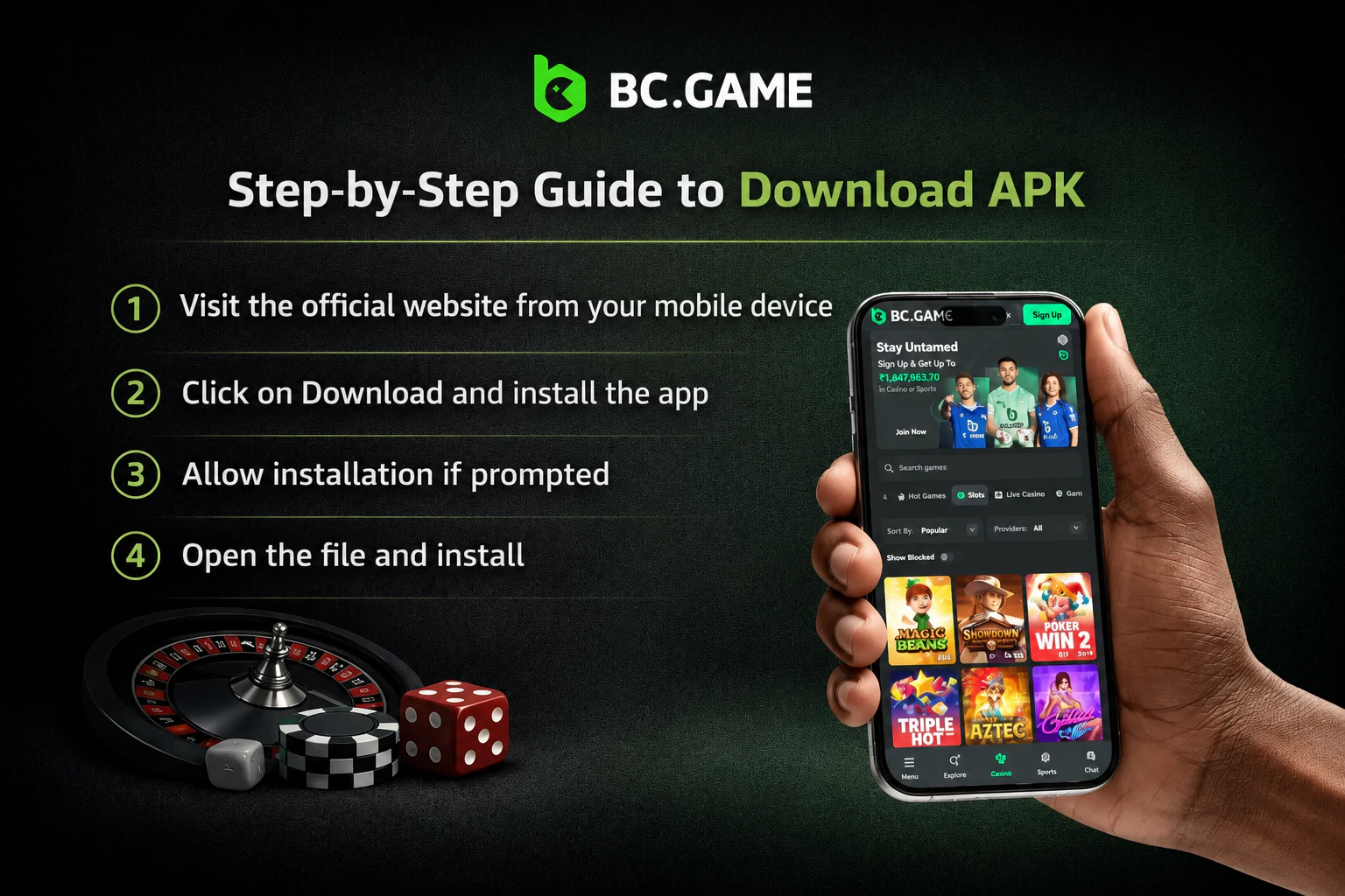 Download BC Game APK on Android