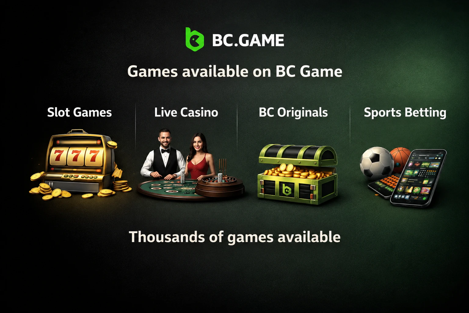 Games available at BC Game