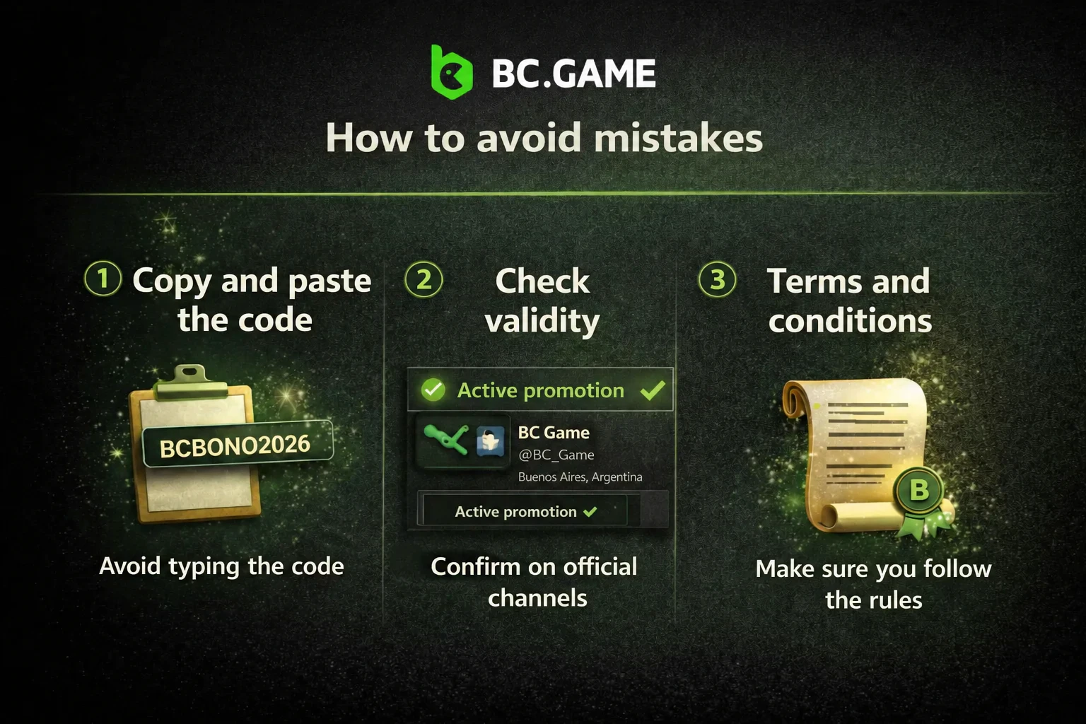 How to avoid mistakes