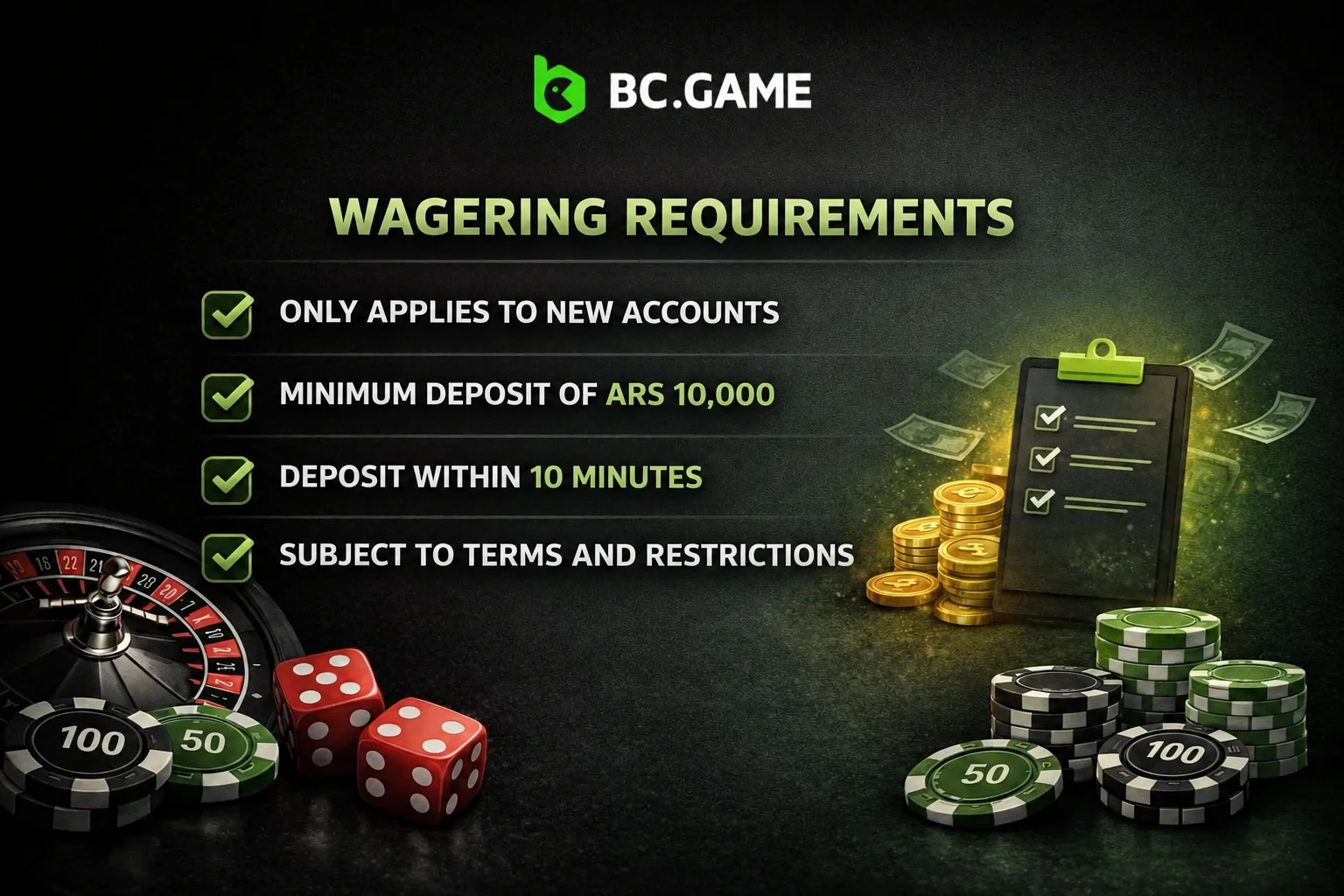 Wagering requirements