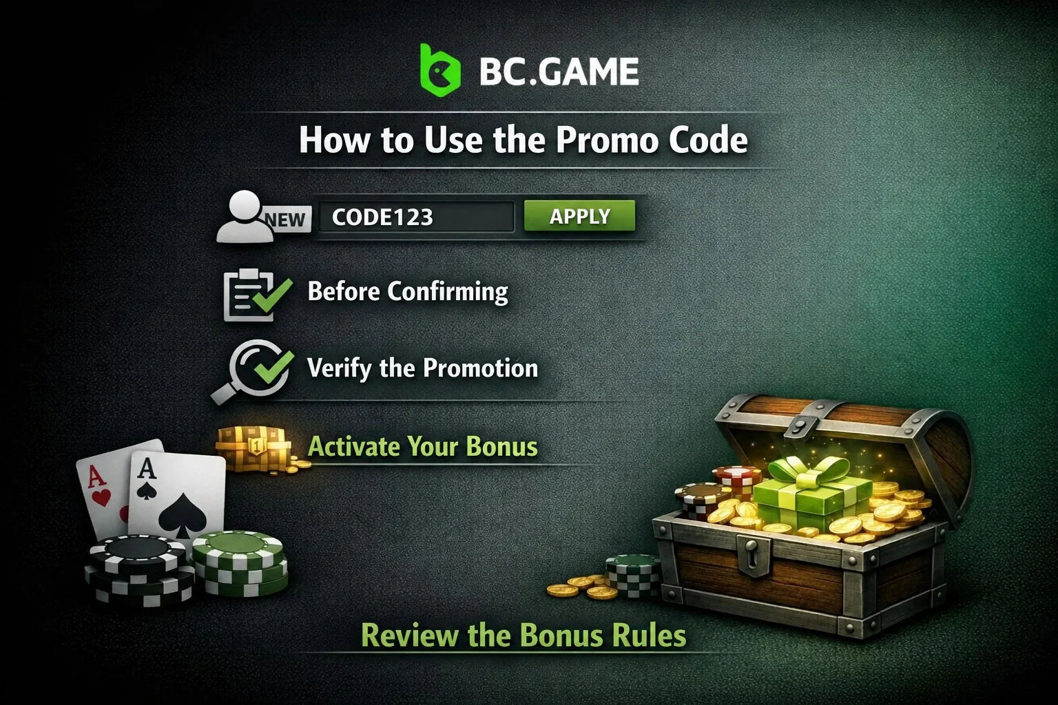 How to use the promo code